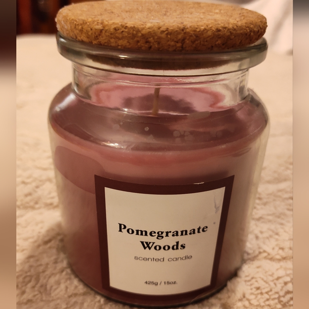 NEW!! Pomegranate Woods Scented Candle 15oz